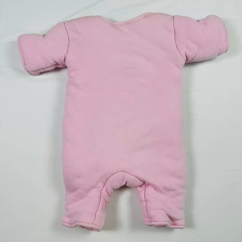 Baby Merlin's Magic Sleep Suit Pink 100% Cotton Very Thick Sz Small 3-6 mo